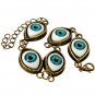 Punk Evil Eyes Charm Bangle Bracelet Metal Eyeballs Bracelet Unisex