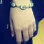 Punk Evil Eyes Charm Bangle Bracelet Metal Eyeballs Bracelet Unisex