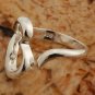 Exquisite 925 Silver Plated Heart Style Adjustable Ring Diameter