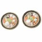 Delicate Alloy Round-shape Stud Earrings Multicolor