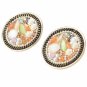 Delicate Alloy Round-shape Stud Earrings Multicolor