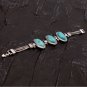 Women Three Oval Turquoise Alloy Bracelet