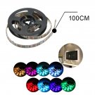 Waterproof 100cm/3.2feet Wall 30LEDs 5050RGB USB Strip Light with Mini Controller Suit