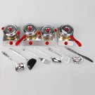 Children Play House Toys Simulation Tableware Kitchenware Suit Silver