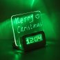 Fluorescent Message Board Alarm Clock Digital Calendar Thermometer Fluorescent Light