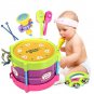 5pcs Baby Roll Drum Musical Instruments Kids Drum Set Children Toy