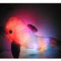 Plush Colorful LED Light Blue Dolphin Shape Throw Pillow