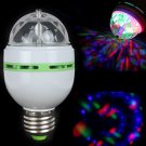 E27 RGB Effect 3X LED Rotating Stage Crystal Ball LED Light Lamp for Disco  DJ  Party