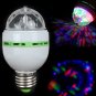 E27 RGB Effect 3X LED Rotating Stage Crystal Ball LED Light Lamp for Disco  DJ  Party