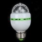 E27 RGB Effect 3X LED Rotating Stage Crystal Ball LED Light Lamp for Disco  DJ  Party