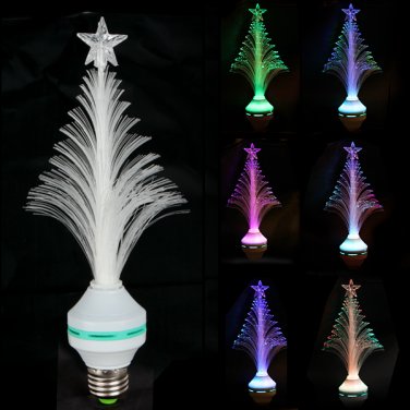 E27 Multi Colors Changing Christmas Tree Shape LED Decoration Light