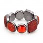 European Style Resin Stone Round And Square Shape For Women Adjustable Elastic Beads Bracelet