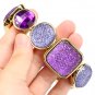 European Style Resin Stone Round And Square Shape For Women Adjustable Elastic Beads Bracelet