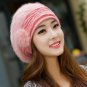 New Fashion Colors Women's Winter Warm Knitted Real Fur Hats Beanie Cap 5 Colors