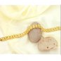 21cm Fashion Men Golden Bangle Jewelry 18K Gold Plated-Golden