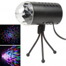 RGB LED 3W Crystal Magic Ball Stage Lighting for DJ Pubs Clubs + Voice-activated