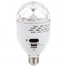 Colorful Rotating LED Lighting Speaker for Decorating Support TF Card / USB / FM