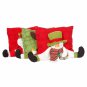 14" Christmas Holiday Decorator Throw Pillow with Doll