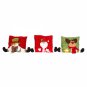 14" Christmas Holiday Decorator Throw Pillow with Doll
