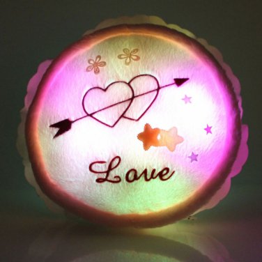 Cake Shape LED Light Up Colorful Pillow