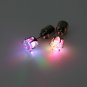 1pc Light Up Led Earring Ear Stud Dance Party Accessories
