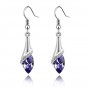Water Drop Crystal Rhinestone Dangle Earrings For Women