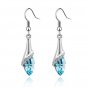 Water Drop Crystal Rhinestone Dangle Earrings For Women