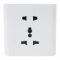 White Voice-activated Security Electrical Outlet Hidden Camera Support TF Card