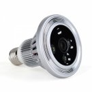 720P Wifi E27 Mini Bulb Lamp CCTV Security Hidden Camera Silver