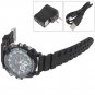 8GB Waterproof 1080P IR Camera Watch DVR With Rubber Bracelet Support Night Vision