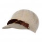 Women Girl Rabbit Fur Beanie Hat Double Thick Beret Snapback Winter Soft Cap
