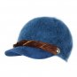 Women Girl Rabbit Fur Beanie Hat Double Thick Beret Snapback Winter Soft Cap