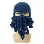 Unisex Winter Warm Knitted Crochet Wool Ski Face Mask Octopus Squid Cap Beanie Hat