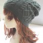 Women Fashion Double Helix Wool Cap Knit Hat