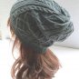 Women Fashion Double Helix Wool Cap Knit Hat