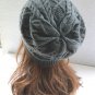 Women Fashion Double Helix Wool Cap Knit Hat