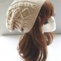 Women Fashion Double Helix Wool Cap Knit Hat