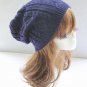 Women Fashion Double Helix Wool Cap Knit Hat