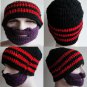 Handmade Winter Cap Hat Woolen Knitted Crochet Mustache Beard Warm Mask Ski