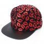 Unisex Lips Pattern Hats Hip Pop Baseball Cap Snapback Flat Peak