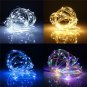 10M 100 LED Battery Operated Silver Wire String Fairy Light Xmas + Remote Controller