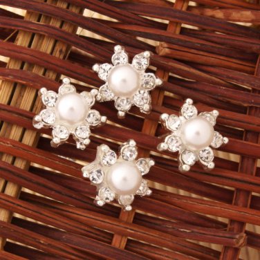 20pcs Rhinestone Seven-pointed Star Pearl Hair Pins