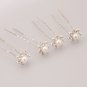 20pcs Rhinestone Seven-pointed Star Pearl Hair Pins