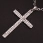 Silver Classic Shining Cross Necklace