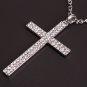Silver Classic Shining Cross Necklace