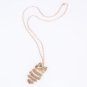 Pop Cute Colorful Owl Shaped Sweater Chain Golden