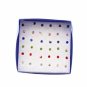 18 Pairs Round Shape Rhinestone Stud Earrings Mixed Color