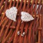 Fashion Heart-shaped Crystal Stud Earrings