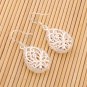 925 Sterling Silver Hollow Carved Drop Earrings