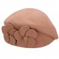 Women Ladies Wool Beanie Cap Warm Fedoras Felt Flower Beret Ski Tam Hat